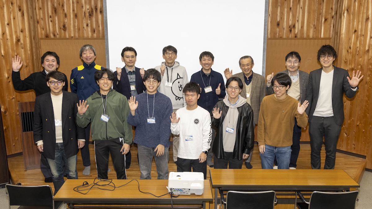 group photo at the camp